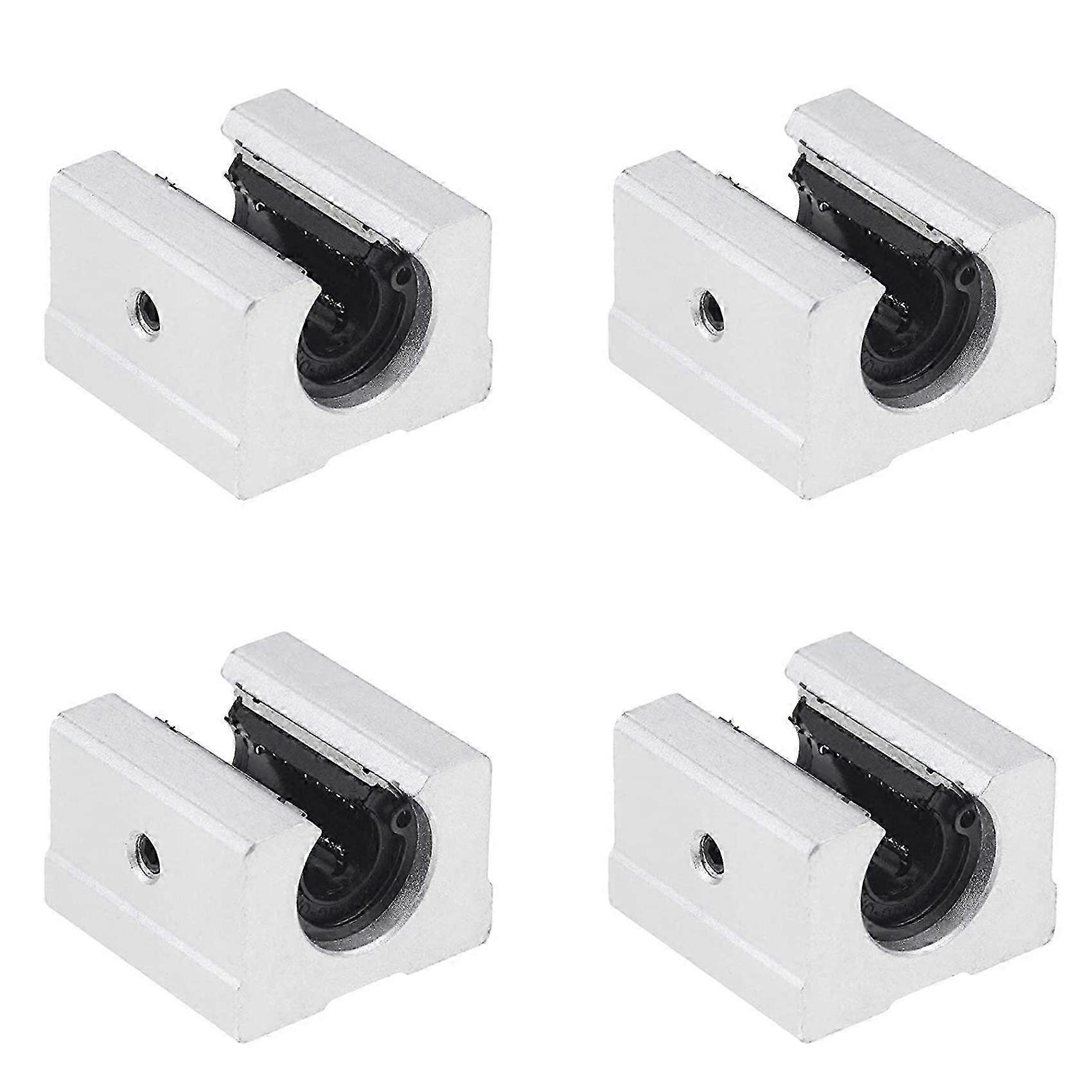 4PCS SBR16UU SBR Linear Ball Bearing Slide Block compatible SBR16 Linear Rail Guide