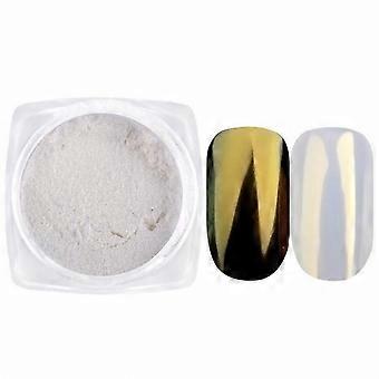 Nail Mirror Powder with Pearlescent Shimmer Effect, Pearl Chrome Nail Pigment 1g for Salon Use