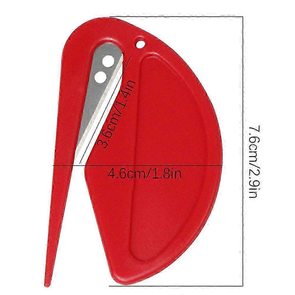 5-Pack Universal Envelope Openers - Mail Slitters Paper Trimmer & Box Cutter with Concealed Blades 
