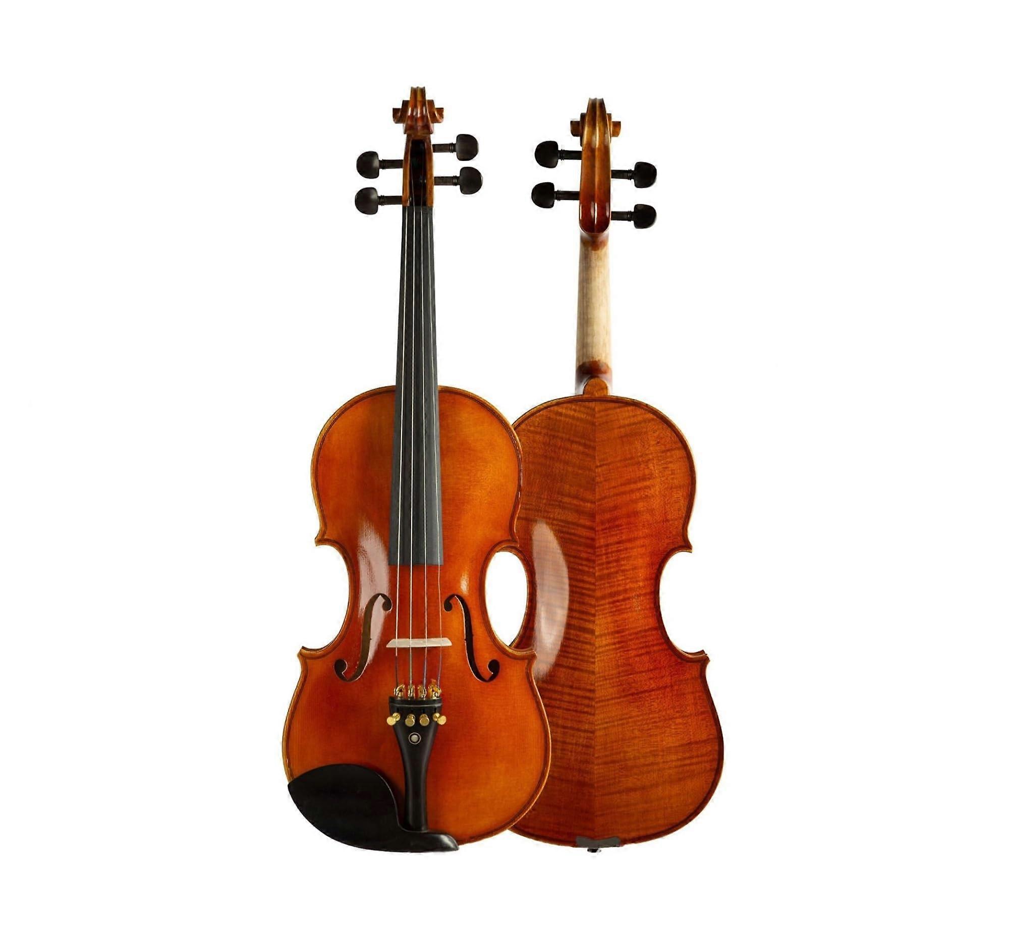 3/4 Beginner Violin for Students, Solid Wood Construction, Warm Balanced Tone, Stable Tuning