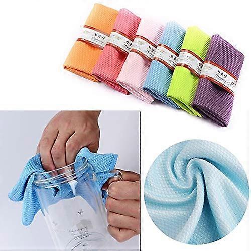3Pcs Microfiber Kitchen Cleaning Cloth Set for MultiSurface and Glass with  Water Absorbency