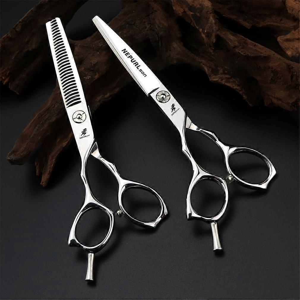 6.0 Inch LeftHanded Professional Hairdressing Scissors Set with Comb and Case for Salon