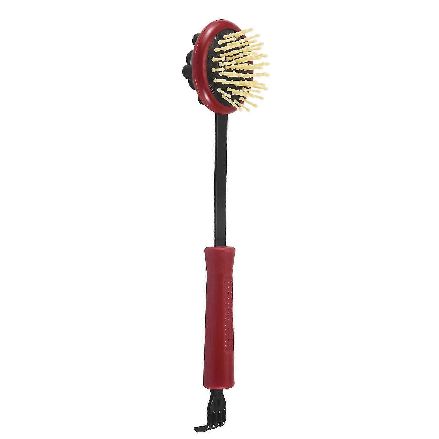 17.5" Long Black Red Plastic Back Knock Scratcher Relaxing Massage Hammer