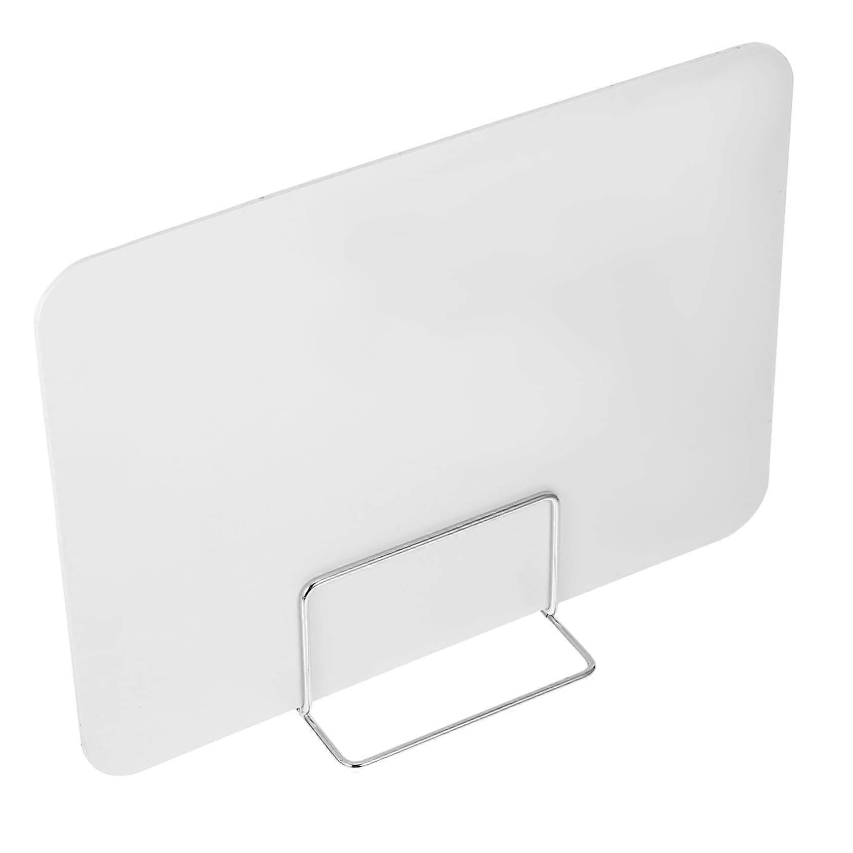 White Office Desk Divider Privacy Panel Screen with Easy Installation for Study, Exams and Workstations