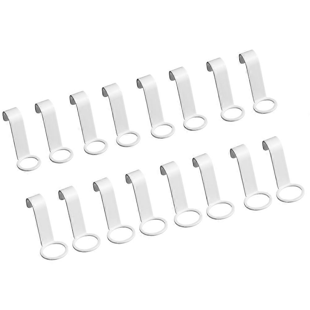 Bathroom Bottle Organizer Wall Mount Shampoo Holder S-Shaped ABS Material 16Pcs