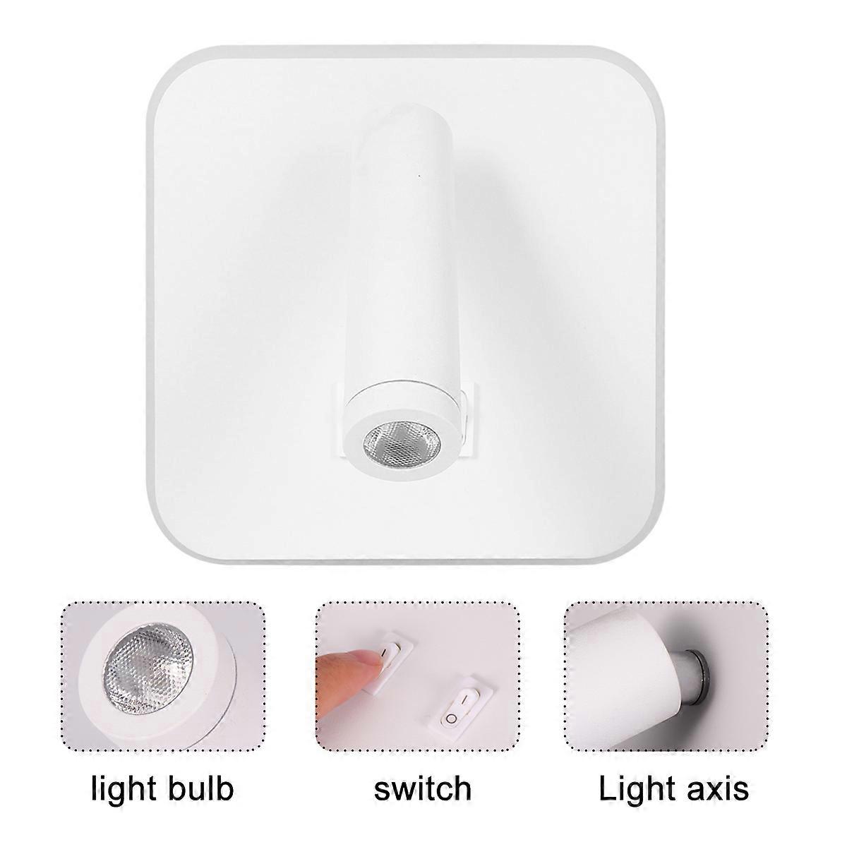 Modern Wall Lamp Bedside Reading Lamp with Switch 1Pcs Creative Design