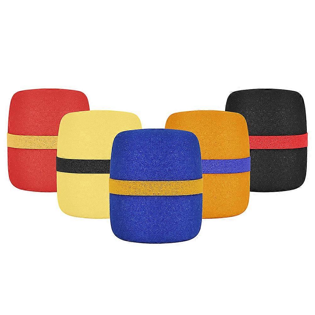 5Pcs Microphone Windproof Sponge Covers for Microphone Use Assorted Color