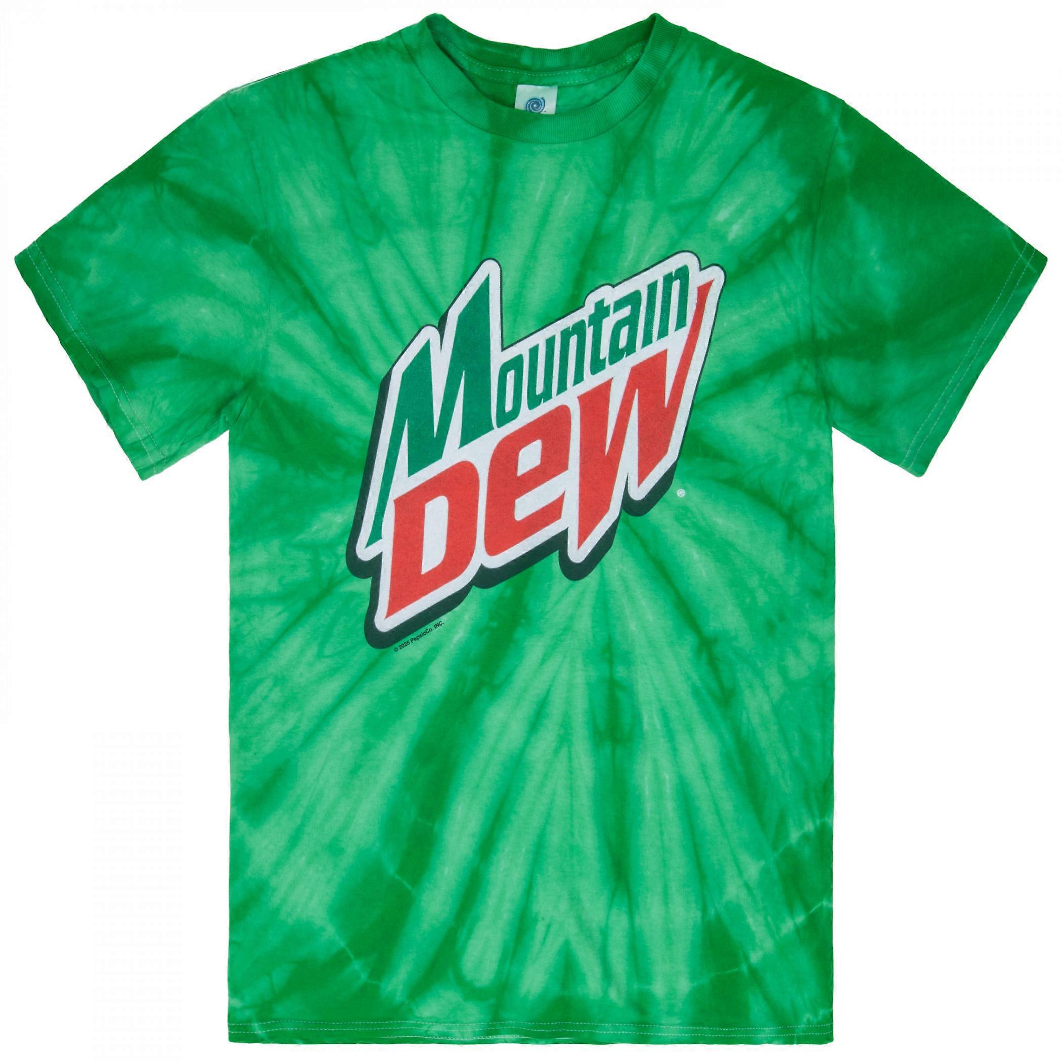Mountain Dew Logo Tie-Dye Green T-Shirt
