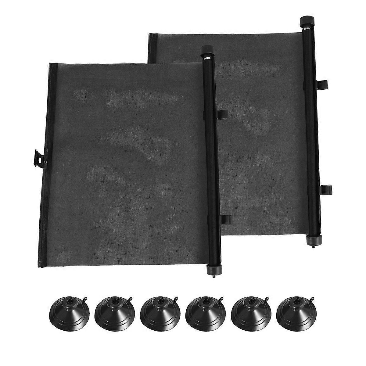 2Pcs 40X45CM Sun Protection Retractable Car Sun Shade Side Sunproof