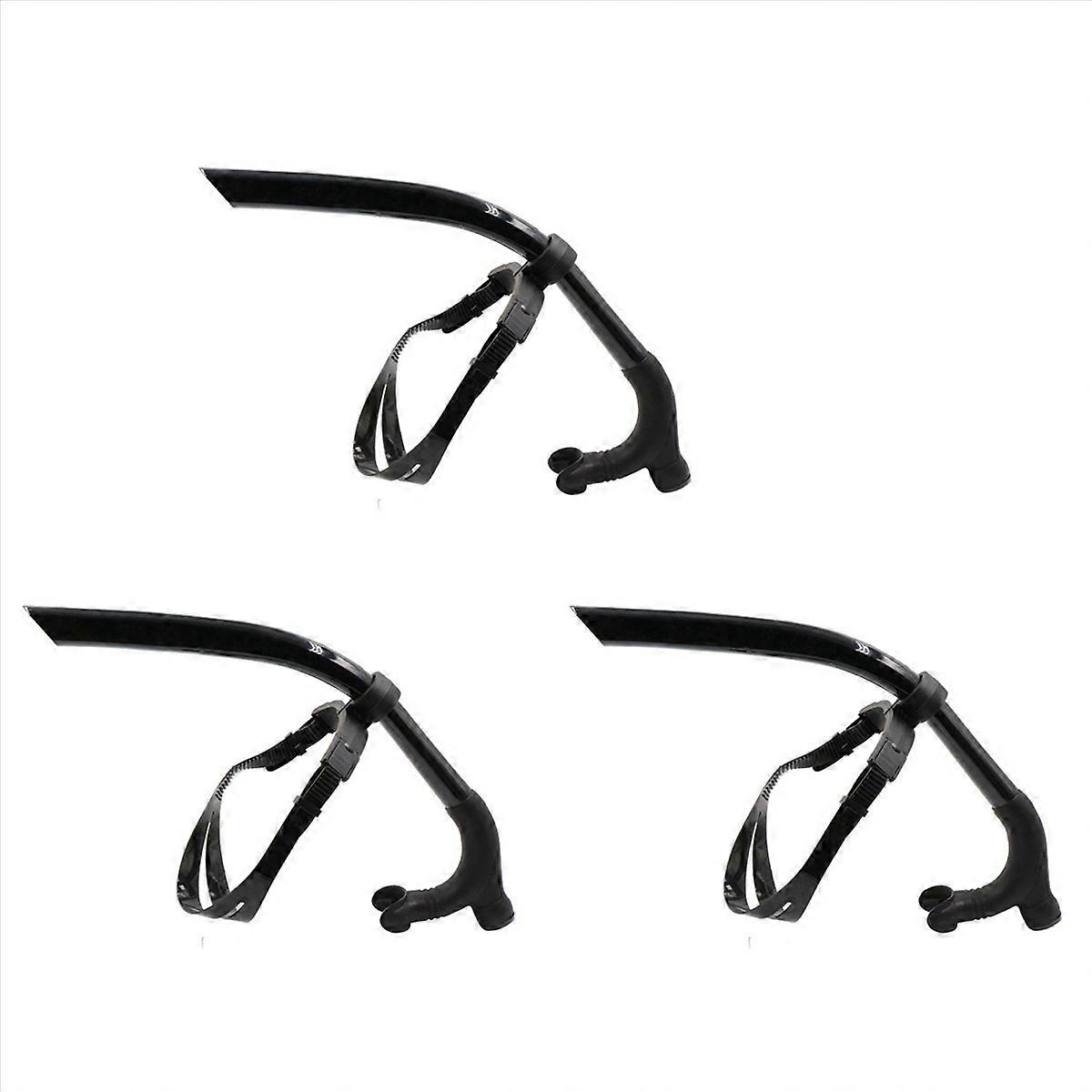 Silicone Swimming Front Breathing Tube Diving Training,Black