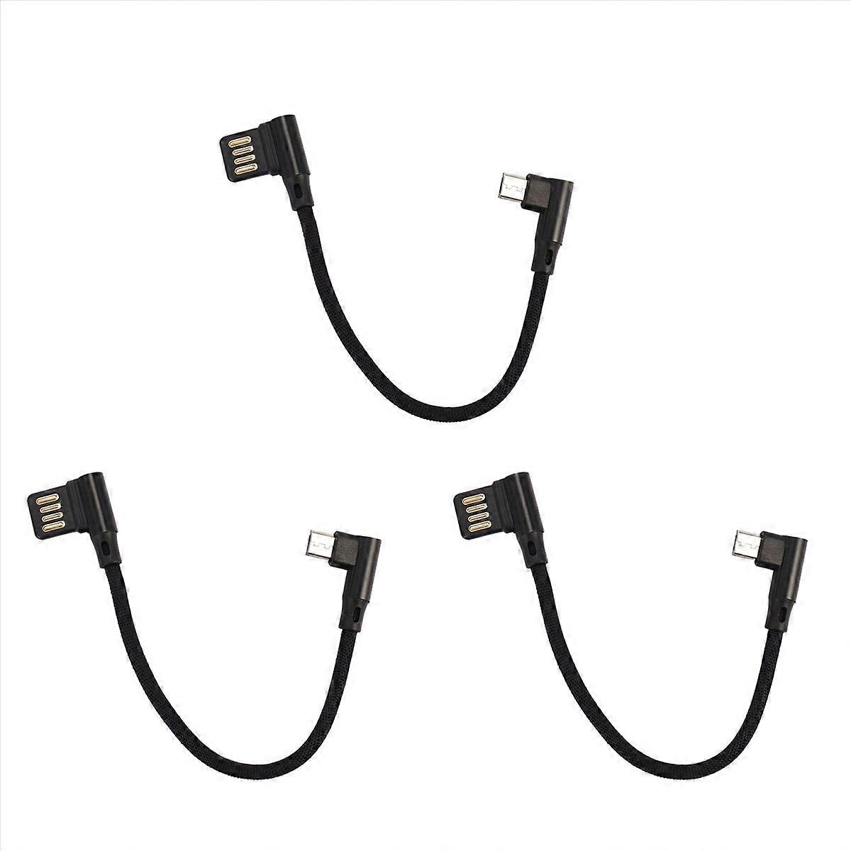 15Cm Micro- Usb 5Pin Right Usb 2.0 Dual Elbow Data Charging Cable