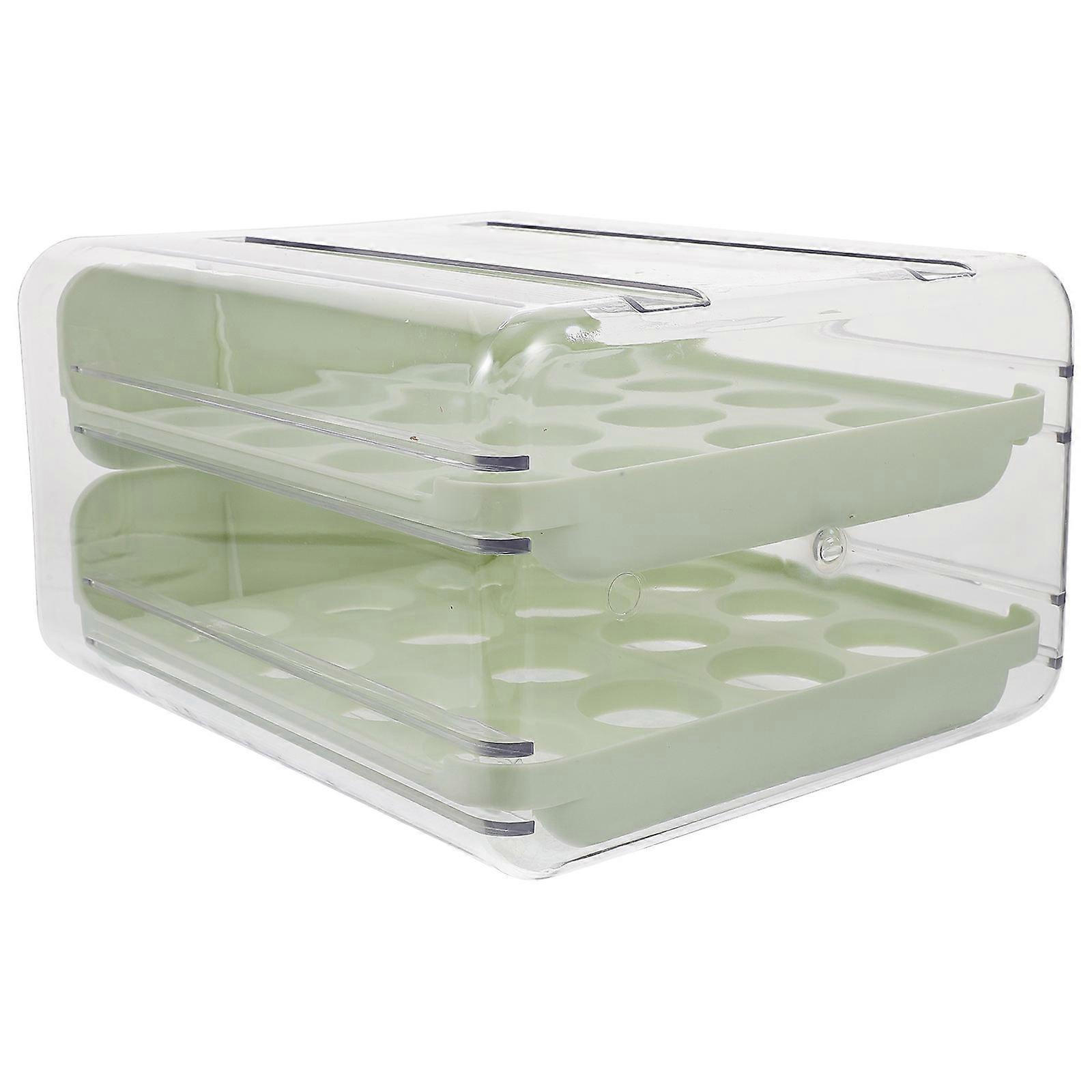 Egg Holder Drawer for Refrigerator with Multi Grid Storage Container