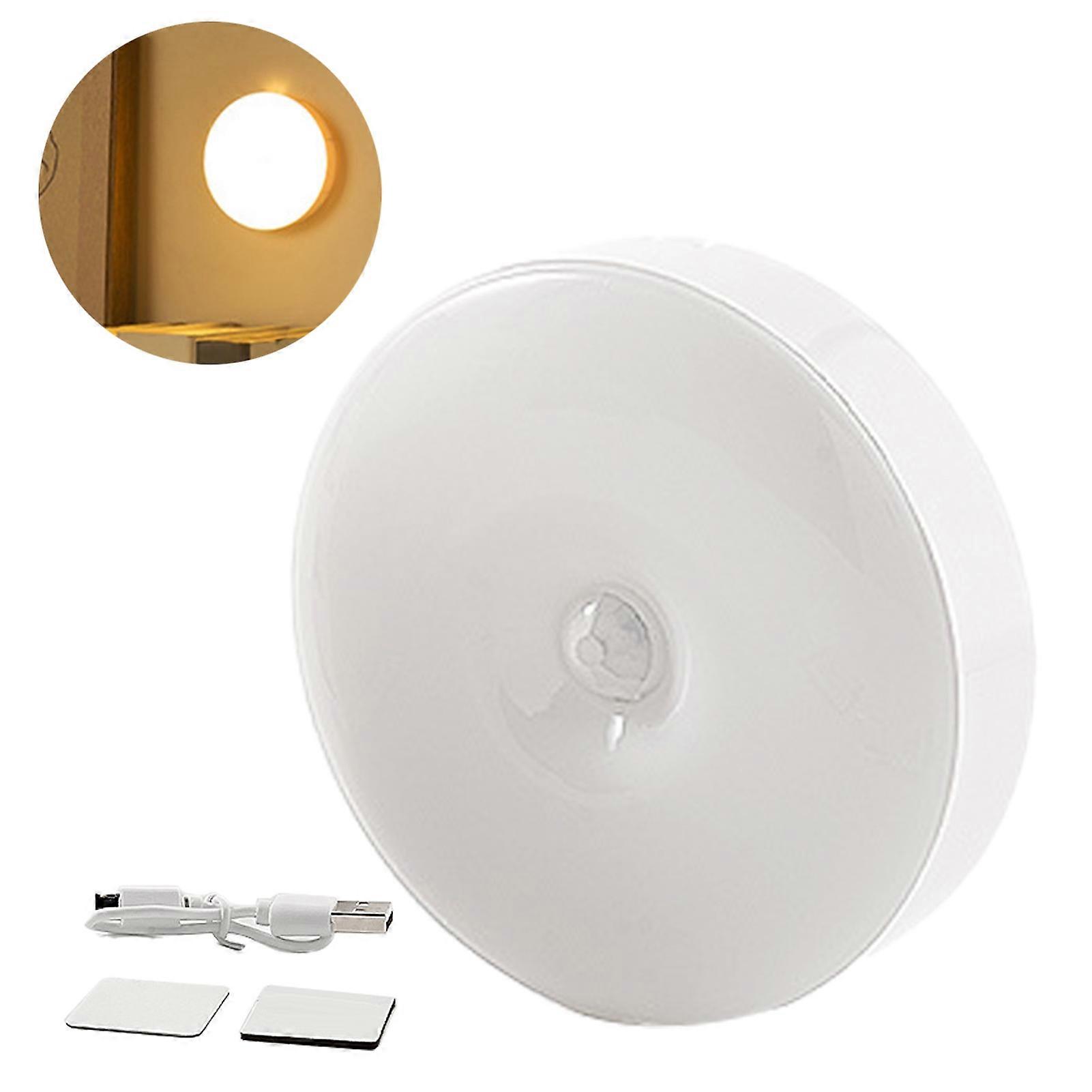 Night Light High Lumens Automatic On/Off Energy-Saving USB Rechargeable LED Motion Sensor Light