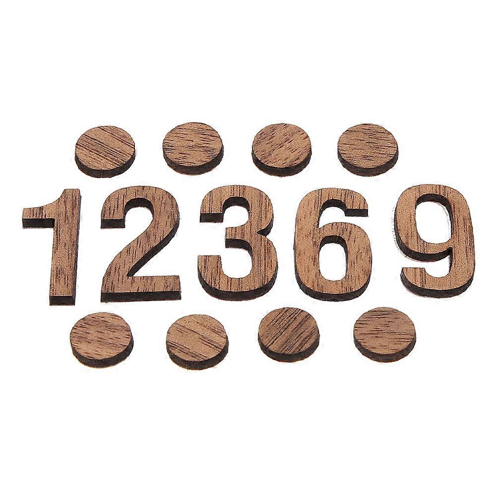 Wooden Clock Numerals Replacement Kit for Clock Making 2Sets