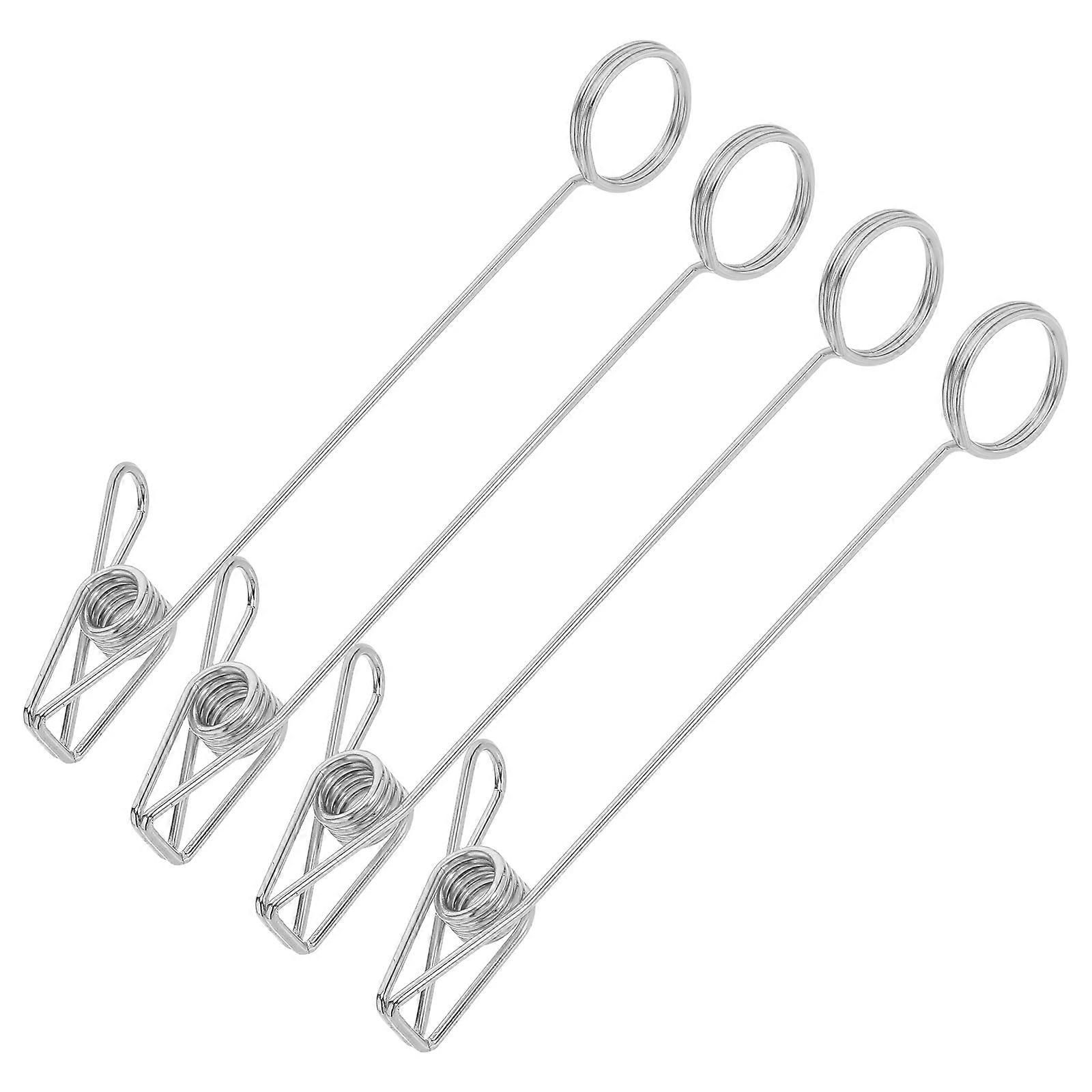 Card Clips Multi-Function Double Headed Metal Clip for Fixing Use 4Pcs