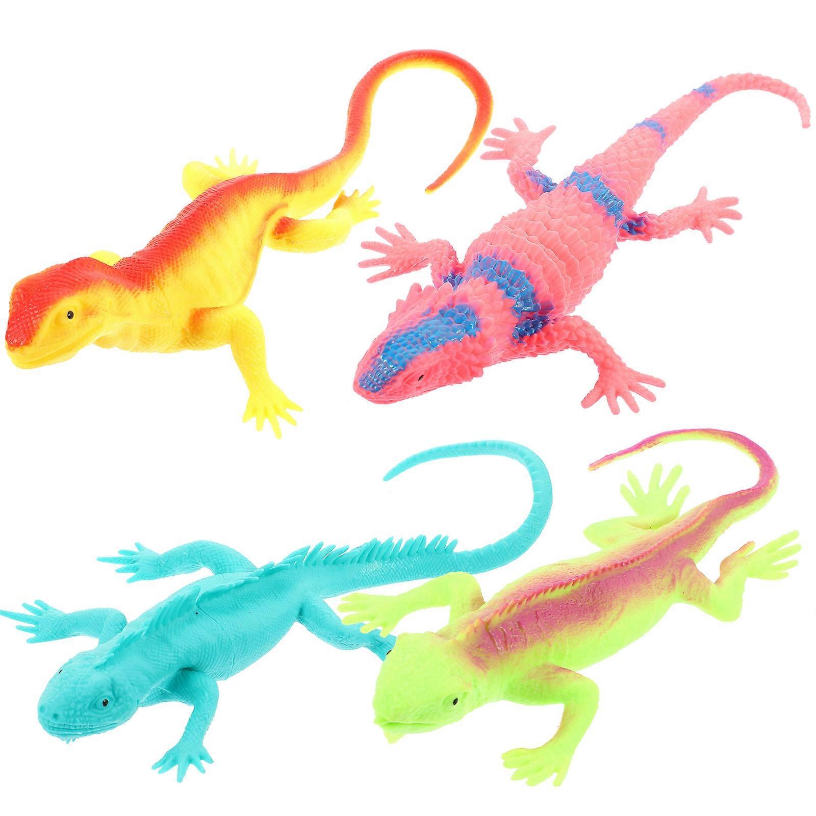 Lizard Playthings Educational Lizard Toy for Kids 4Pcs Pack