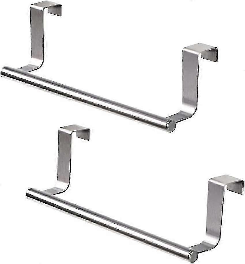 Space Saving Door Towel Rack 2Pcs No Installation Kitchen Bathroom