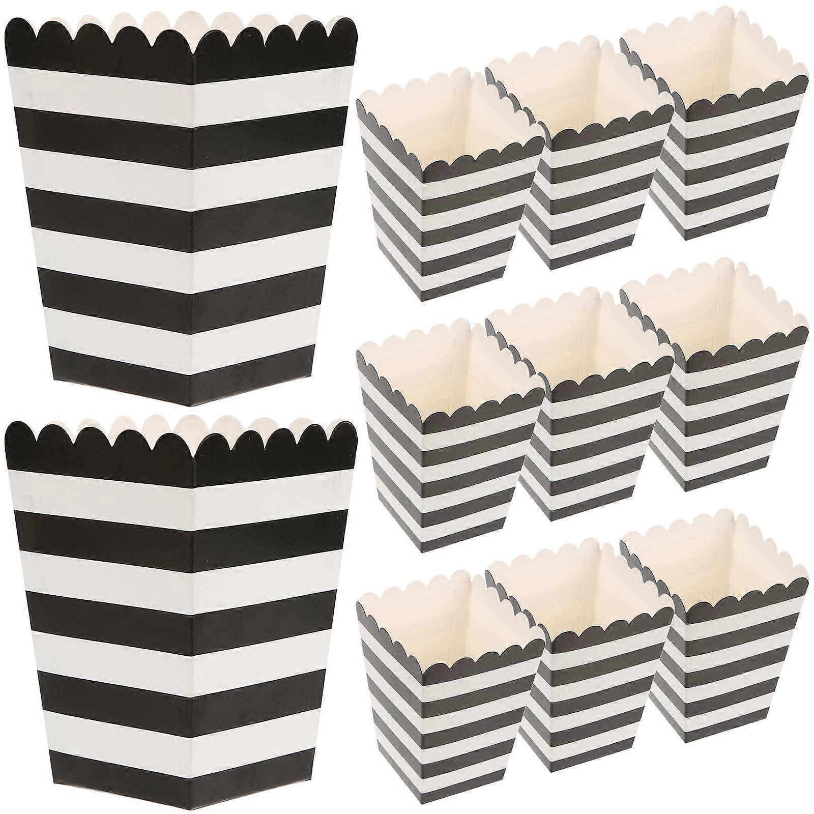 Popcorn Boxes Paper Popcorn Containers for Storage Use 24Pcs Multi