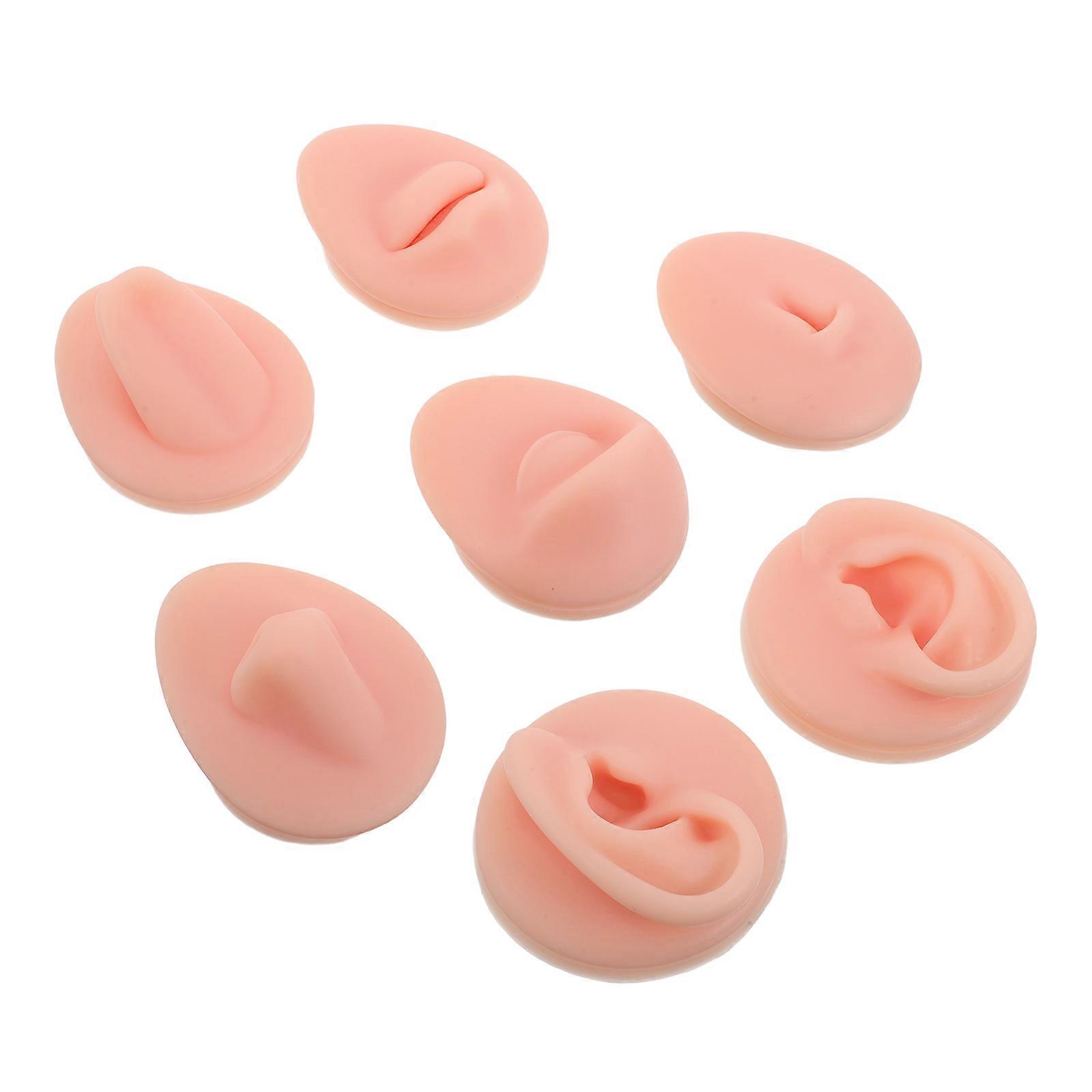 Realistic Silicone Body Part Model for Piercing 1Set Practice Kit