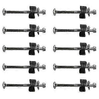 24pcs Trampoline Screws, Galvanized Steel Screws, Screw Nut Kit, Trampoline Bottom Set Screws  A-G