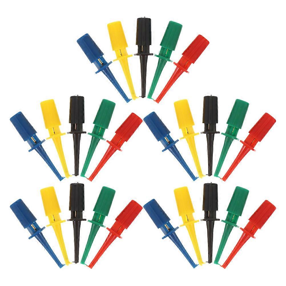 Test Hook Clips Multimeter Leads for Electronic Testing 30Pcs Kit