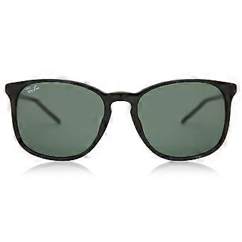 Okulary przeciwsłoneczne Ray-Ban RB4387F Asian Fit 901/71 Full Rim Black Unisex Wayfarer UV3 Original
