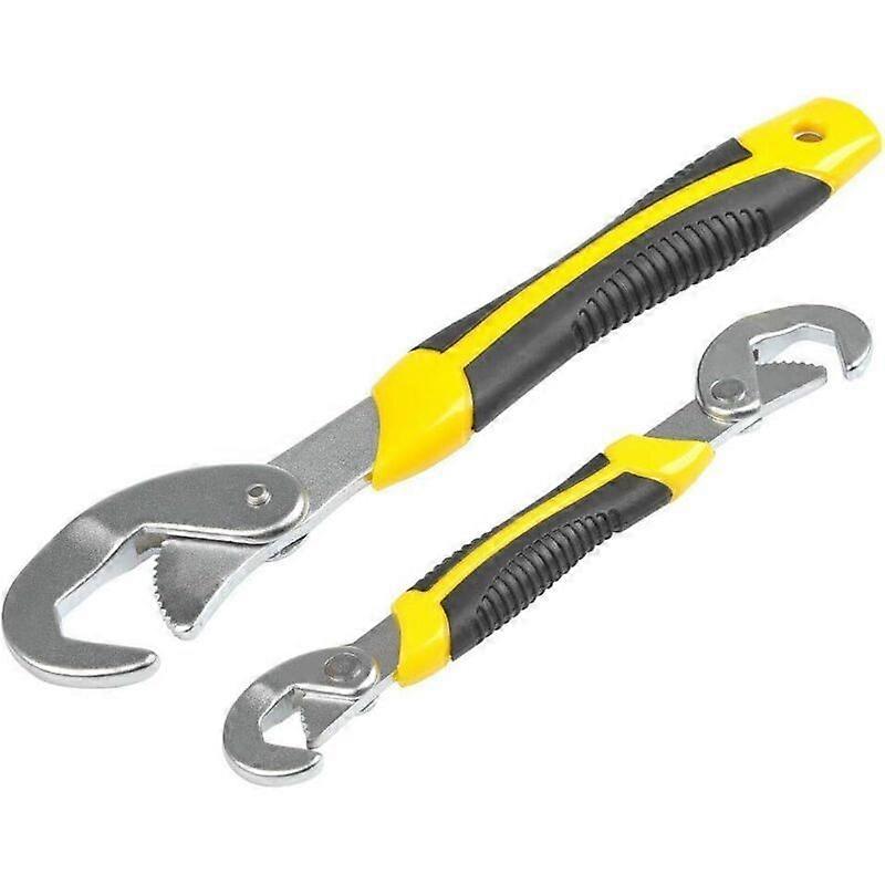 2Pcs Universal Combination Wrenches Adjustable Wrench Multi-function Tool Set Adjustable Automatic Release Set 6-32mm