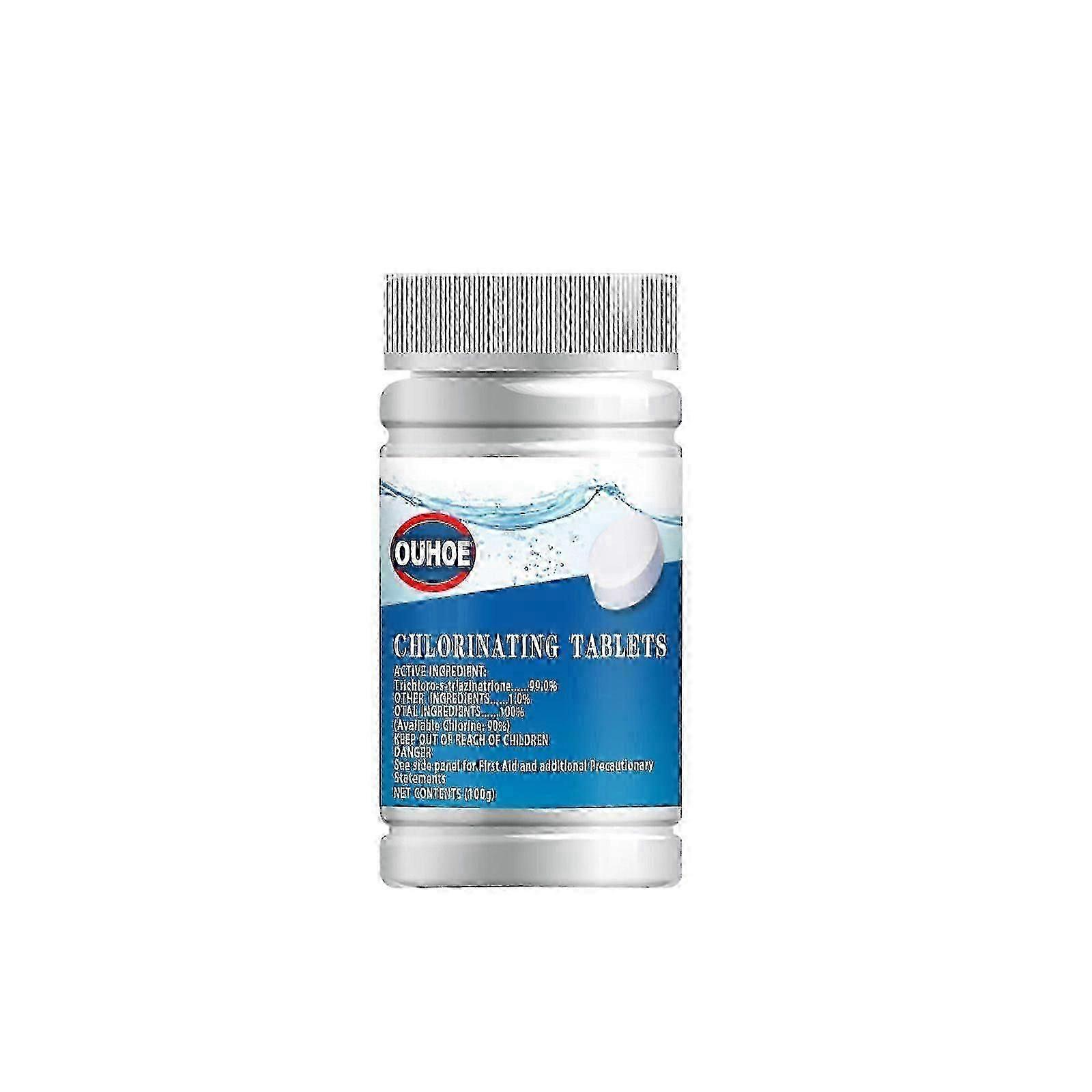 Chlorinating Tablets, Water Cleaning Pool Cleaning Multifunctional Cleaning Effervescent Tablets