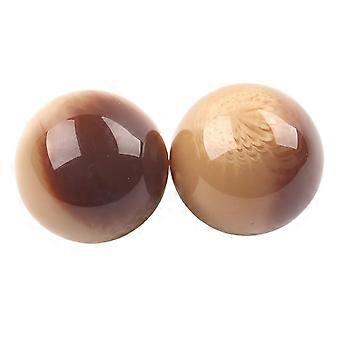 Stress Relief Handballs 50mm, Resin Baoding Balls for Muscle Relaxation, Finger Flexibility, Washable Fitness Handball Pair