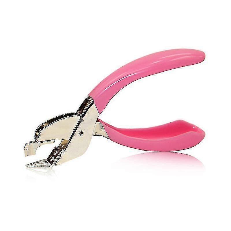 Staple Puller,hand Staple Remover Spring Loaded Staple Puller (pink)