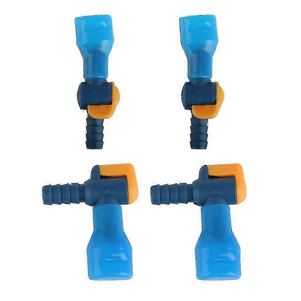 4pcs Straight & Right Angle Hydration Pack Water Bladder Pipe Valve Nozzles