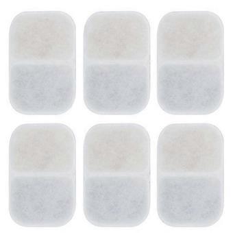Upgraded Filters compatible with QANYI Cat Water Fountain,6 Pack Pet Water Fountain Replacement Filters with Multi-Layer Filtration