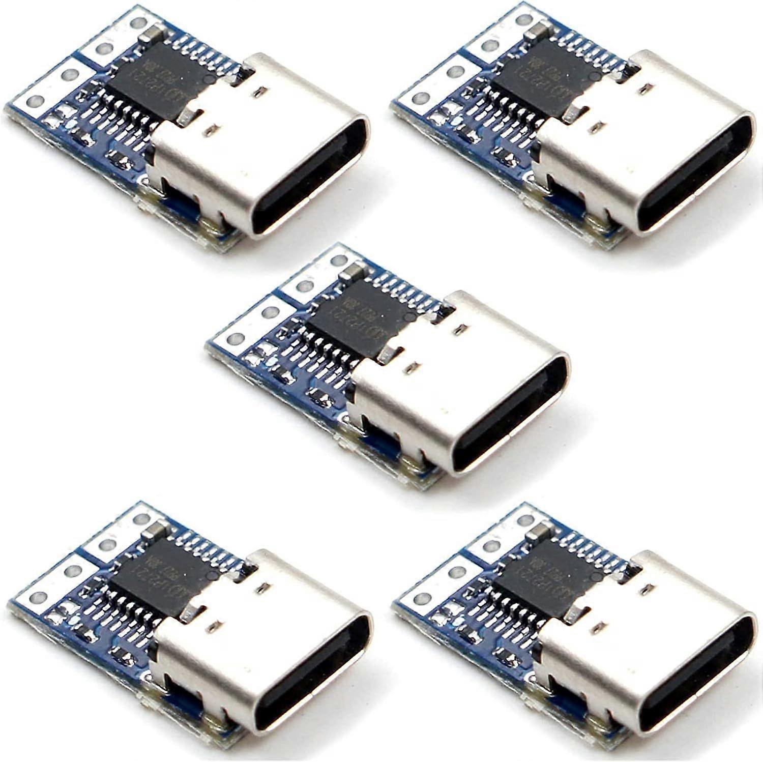 Trigger Module 5pcs USB-C PDC004 PD 12V DC Fixed Voltage Power Trigger Module 5A Type-C Female Input