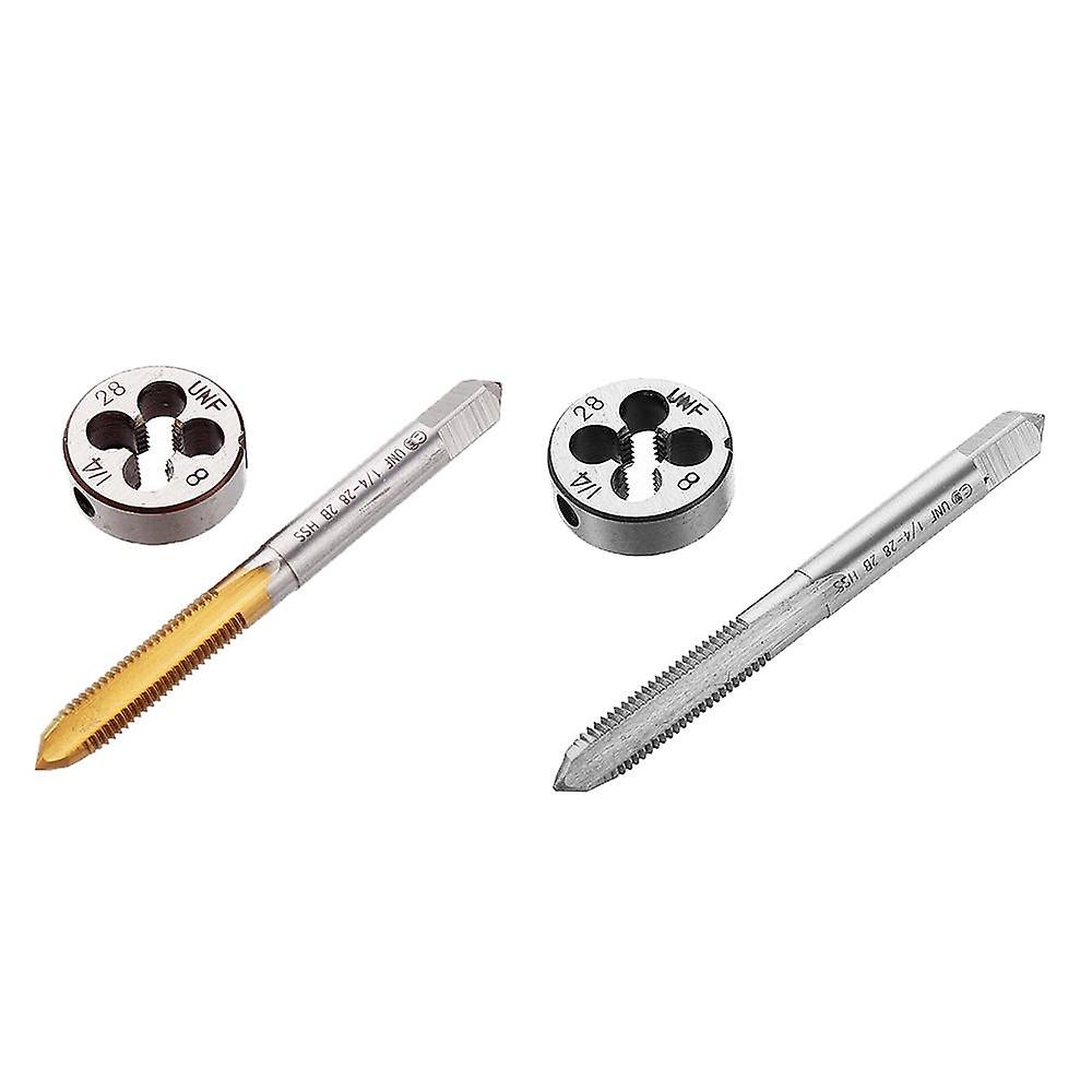 1/4-28 Unef Right Hand Screw Tap With Or Without Titanium Coating Thread Tap With Round Thread Die