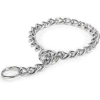 Chain Choke Collar for Dogs, Metal Slip Link Training Heavy Duty Dog Choker Collar Martingale Puppy Collars for XS Small Medium Large Big XL Breed Dog
