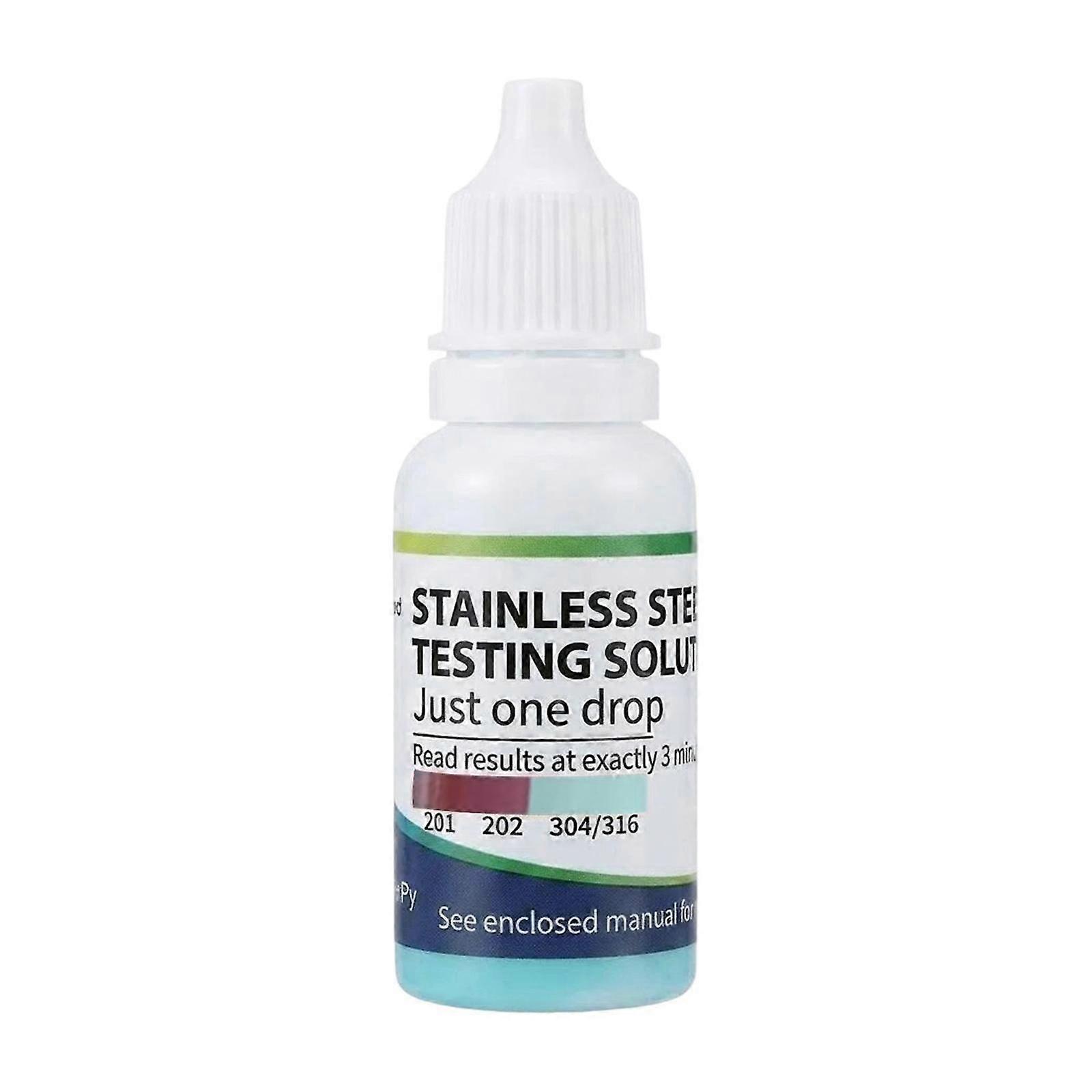 Stainless Steel Identification Test Drops Liquid Metal Testing Solution Tool Kit 26-27