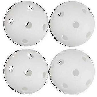 50 Pack White Plastic Golf Training Balls - Airflow Hollow Wiffle Golf Balls for Driving Range