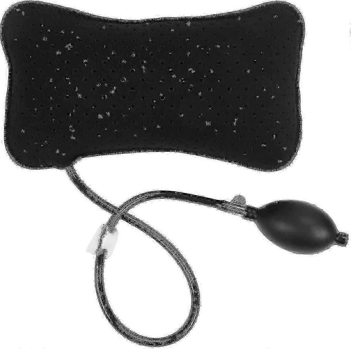 Portable Washable Lumbar Pillow with Inflatable Support