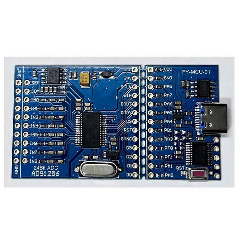 ADS1256 + STM32F030 High-Precision Acquisition Module 8-Channel 24-Bit ADC Conversion Module