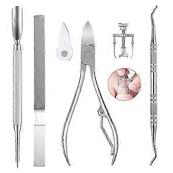Pedicure Set, 6pcs Nail Care Set Nail Nippers Made Of High Quality Stainless Steel, Manicure Set Professional Foot Care For Ingrown Toenails Toenail T