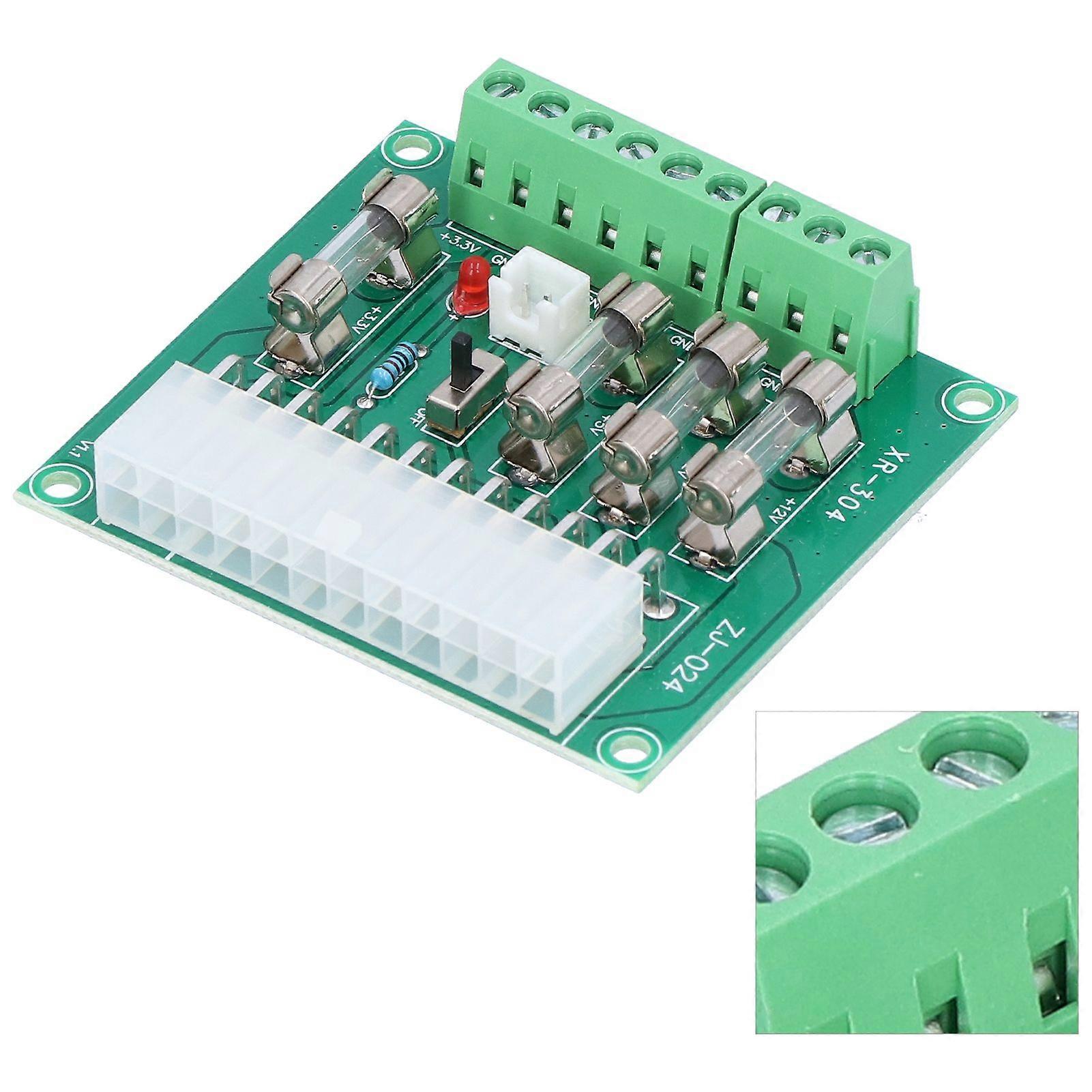 ATX Power Board Computer Chassis Transfer Lead Wiring Module with 20Pin 24Pin Input Interface