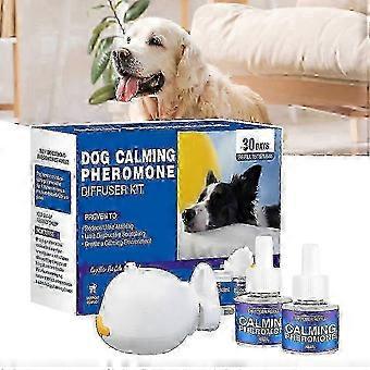 Premium Dog Calming Pheromone Diffuser Set with Additional Refill - Aids in Reducing Anxiety, Urine Marking & Scratching