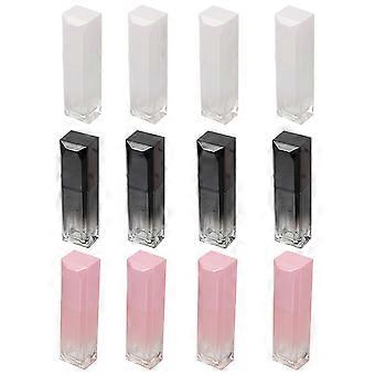 Lip Gloss Tubes for DIY 12Pcs Durable Refillable Storage Tubes in Assorted Colors