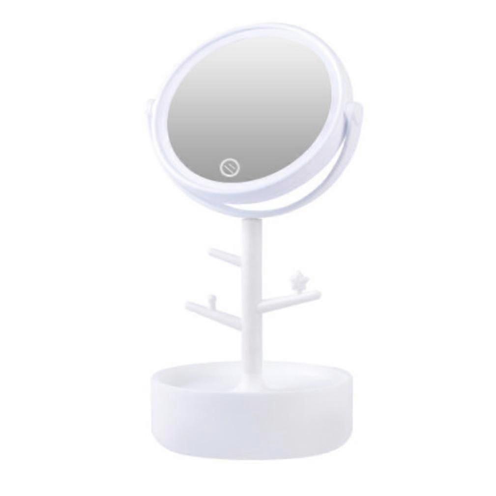LED Vanity Mirror USB Table Mirror Lamp Desktop Makeup Mirror with LED Light