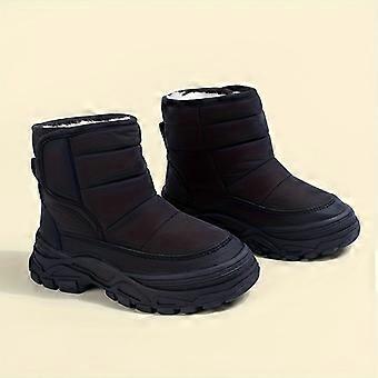Children's Snow Boots, Warm Plush-Lined Anti-Slip Winter Hiking Footwear