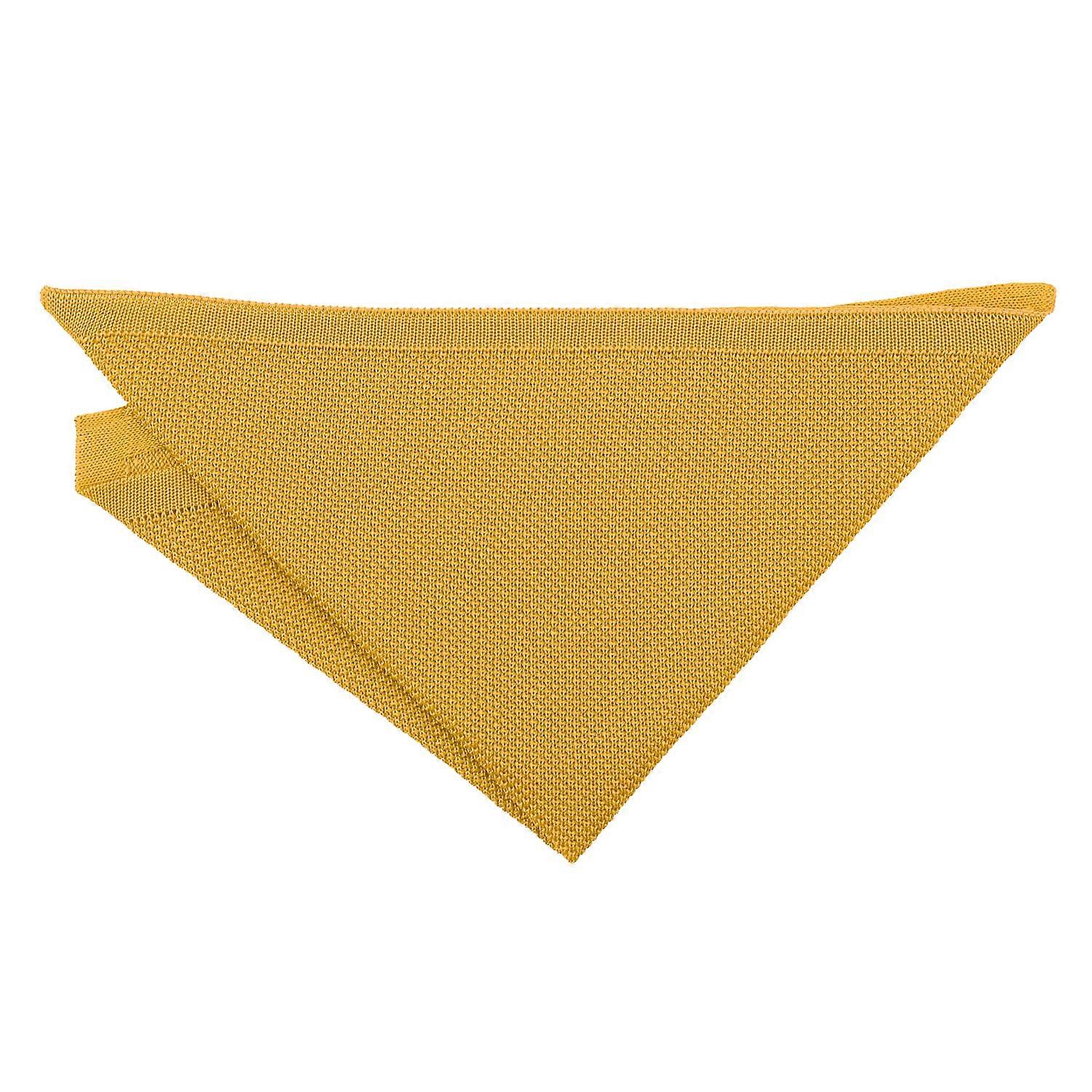MARIGOLD gul stickad Pocket Square