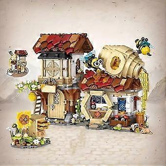1242 Piece Beehive Puzzle Foldable House Bee Honeycomb Tabletop Decor