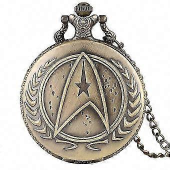 Gift for Kids, Men & Women Fans Quartz Pocket Watch Pendant Necklace Retro Darth Vader Design