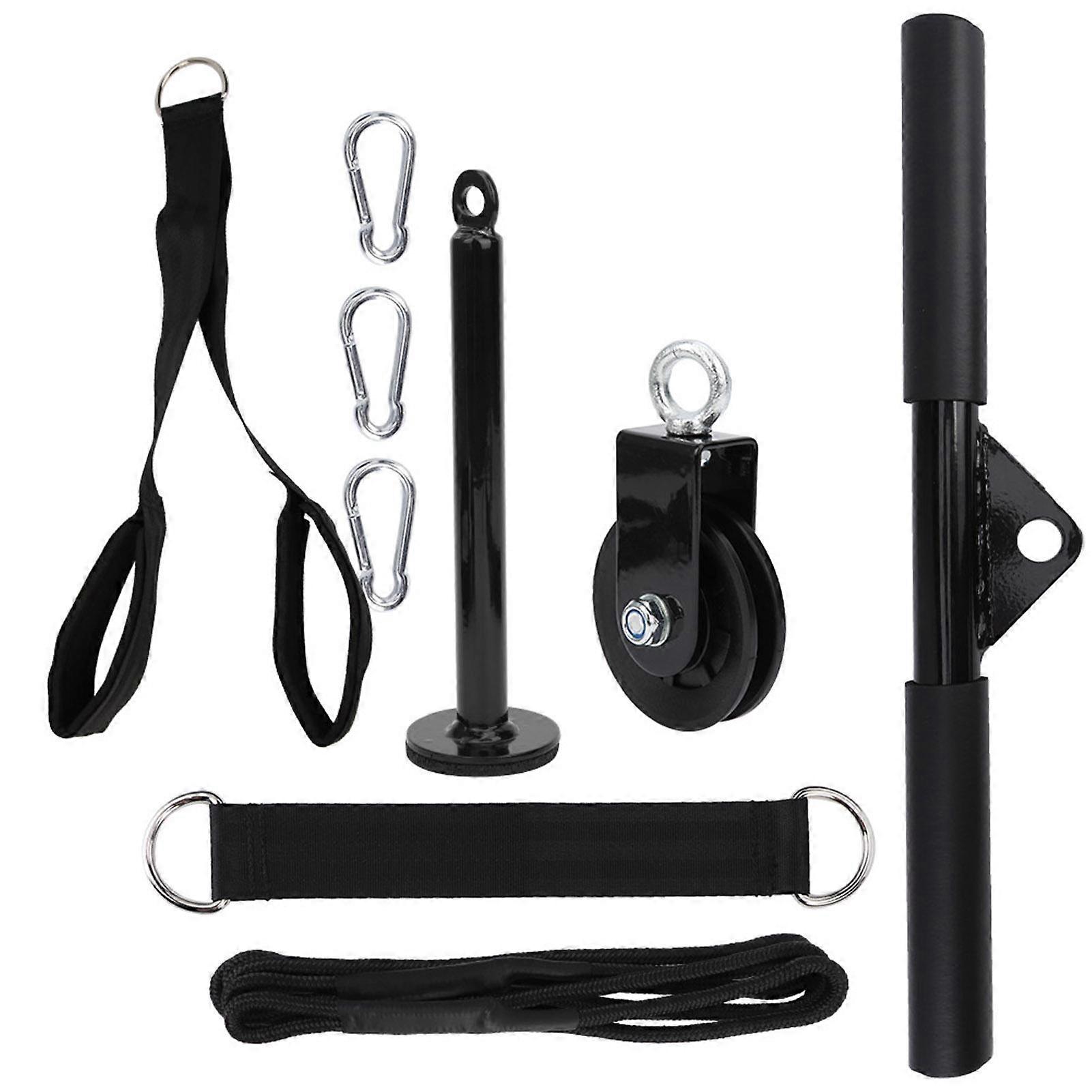 9Pcs/Set DIY Fitness Equipment Set Loading Pin Pull Triceps Training Pulldown Pulley