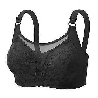Plus Size Bandeau Bra Women Thin Wireless Full Coverage Push Up Side Smoothing Backless Bra Anti Slip Comfortable Supportive Underwear